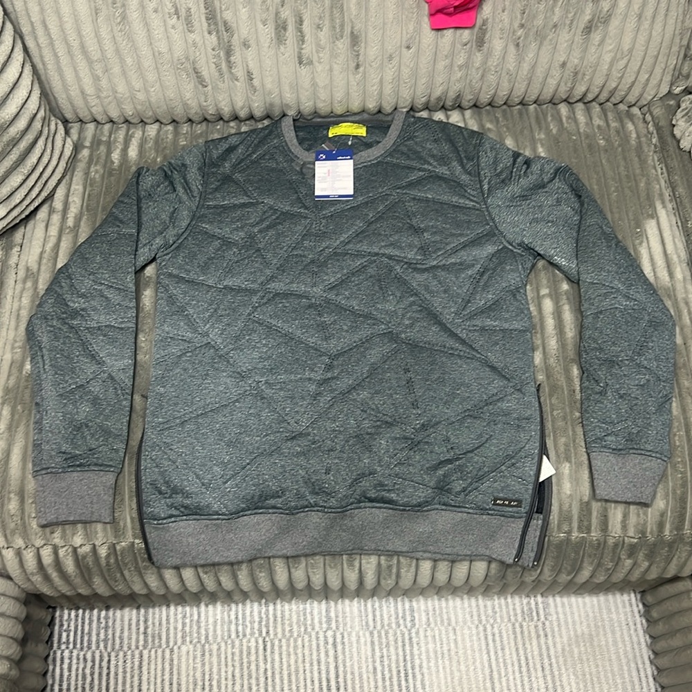 Without Walls by Urban Outfitters swear shirt with zippers. Polyester/cotton.